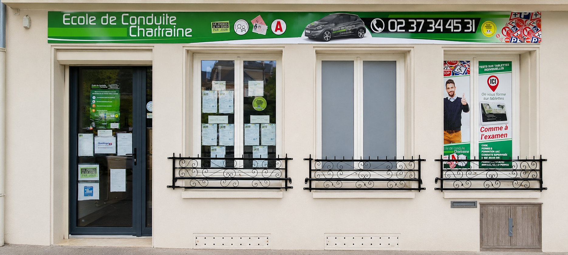 Possibilité d'assister aux cours de code dans notre agence